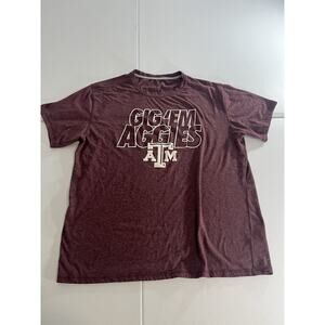Texas A&M Large Men T Shirt Maroon